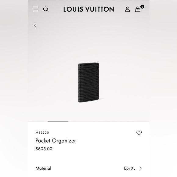 Louis Vuitton Pocket Organizer in Black Epi XL - Picture 4 of 4
